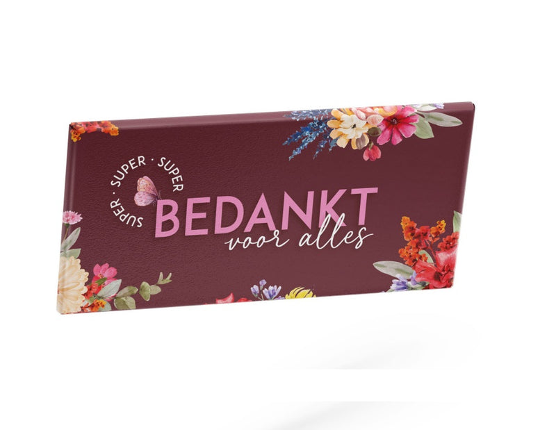 BEDANKT Chocoladereep - 100 gram
