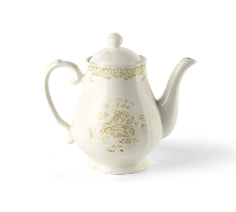 Bitossi Home Rose Theepot - Okergeel - Aardewerk - 965 ml