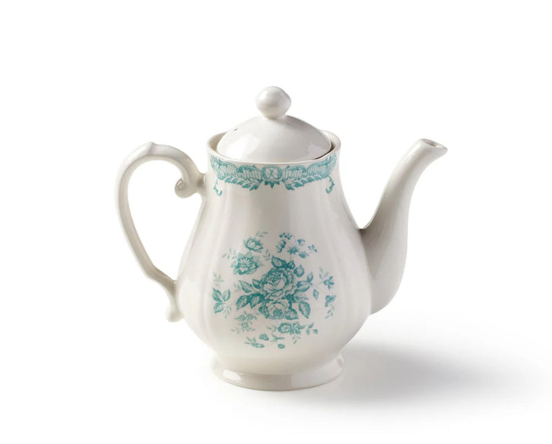 Bitossi Home Rose Theepot - Turquoise - Aardewerk - 965 ml