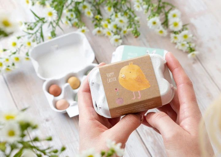 Blossombs Giftbox Eierdoos met 6 Bloembommetjes - Kuiken