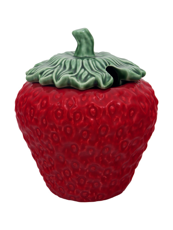 Bordallo Pinheiro Morangos Terrine - Aardbei - Groot - Rood - Aardewerk - 700 ml