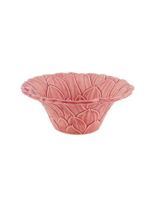 Bordallo Pinheiro Maria Flor Dália Schaaltje - Roze - Aardewerk - Ø 16 cm