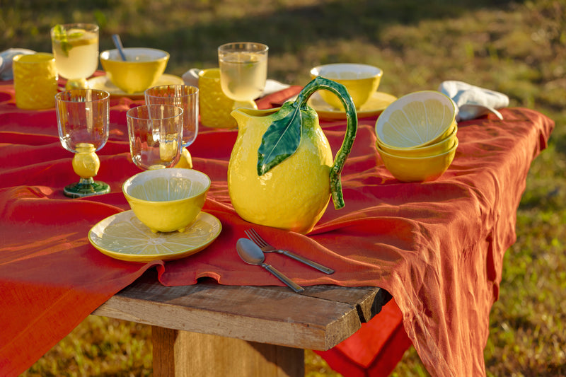 Bordallo Pinheiro Limão Ontbijtbord - Aardewerk - Ø 20 cm