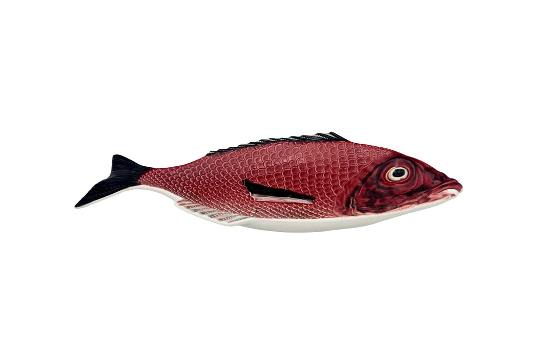 Bordallo Pinheiro Peixes Schaal - Vis - Aardewerk - 42 cm x 22 cm