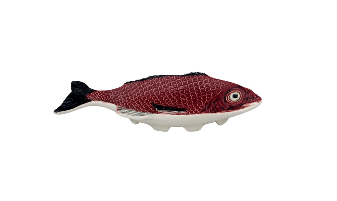 Bordallo Pinheiro Peixes Schaal - Vis - Aardewerk - 27 cm x 14 cm