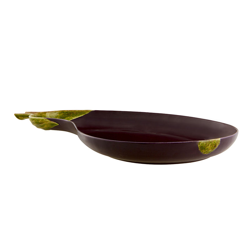 Bordallo Pinheiro Beringela Schaal - Aubergine - Paars - Aardewerk - 50 cm x 28,5 cm