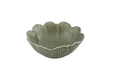Bordallo Pinheiro Flora Schaaltje - Grijs - Aardewerk - 17,1 cm x 17 cm