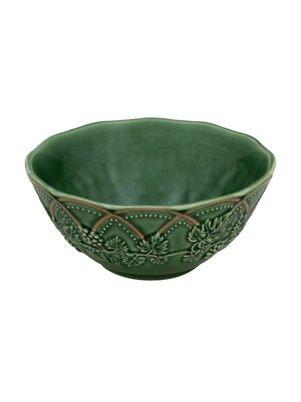 Bordallo Pinheiro Hunting Schaaltje - Groen/Bruin - Ø 15,5 cm - Aardewerk