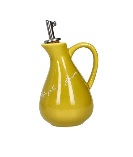 Brandani D'amore Olijfolie Flesje - Okergeel - Porselein - 250 ml