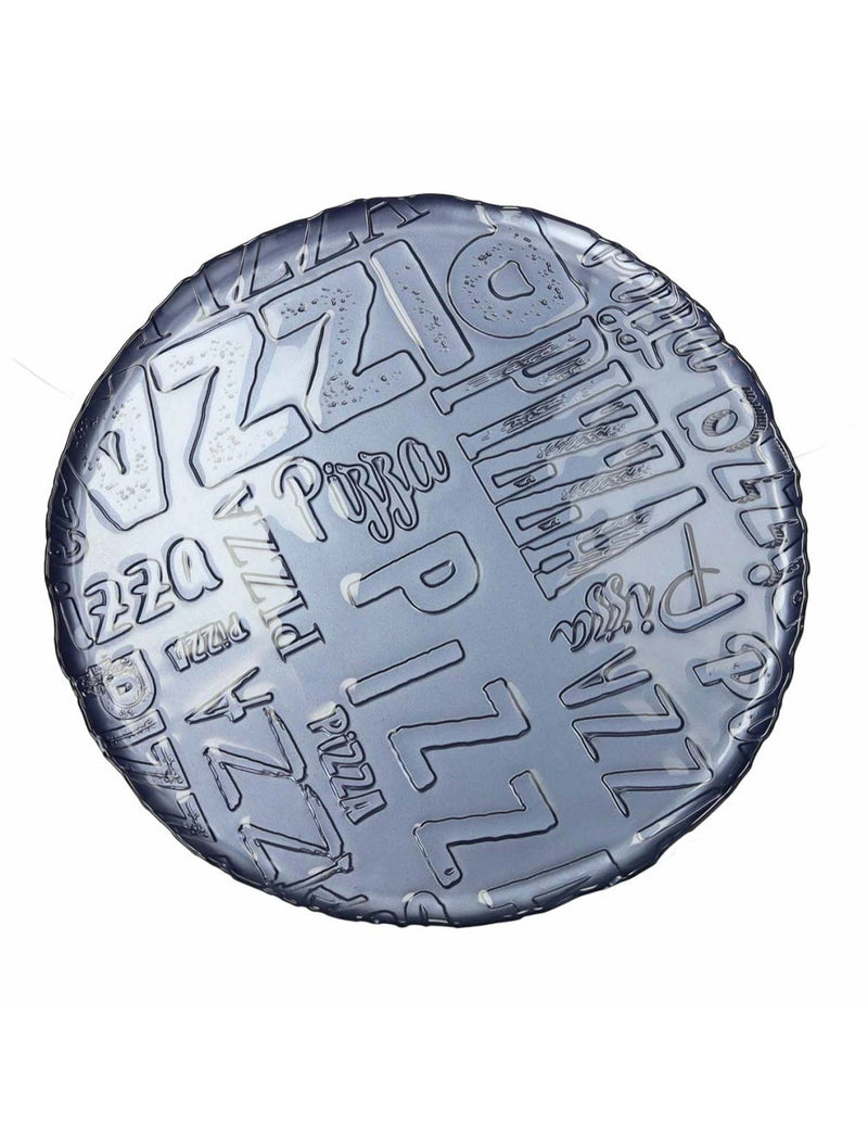 Brandani Pizzabord - Blauw - Glas - Ø 34 cm