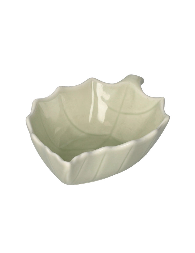 Brandani Foglia Schaaltje - Crème - Porselein - 14,5 cm x 9,5 cm