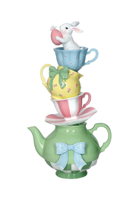 Brandani Tea Time Bunny - Resin - 24 cm x 18 cm x 17,5 cm