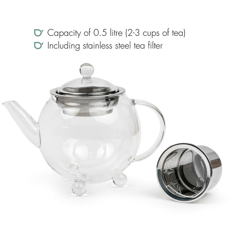Bredemeijer Bella Ronde Theepot - Borosilicaatglas - 500 ml