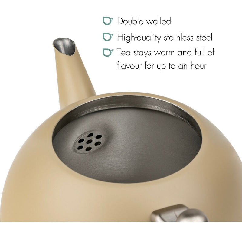 Bredemeijer Duet® Bella Ronde Theepot - Taupe - 1,2 ltr.