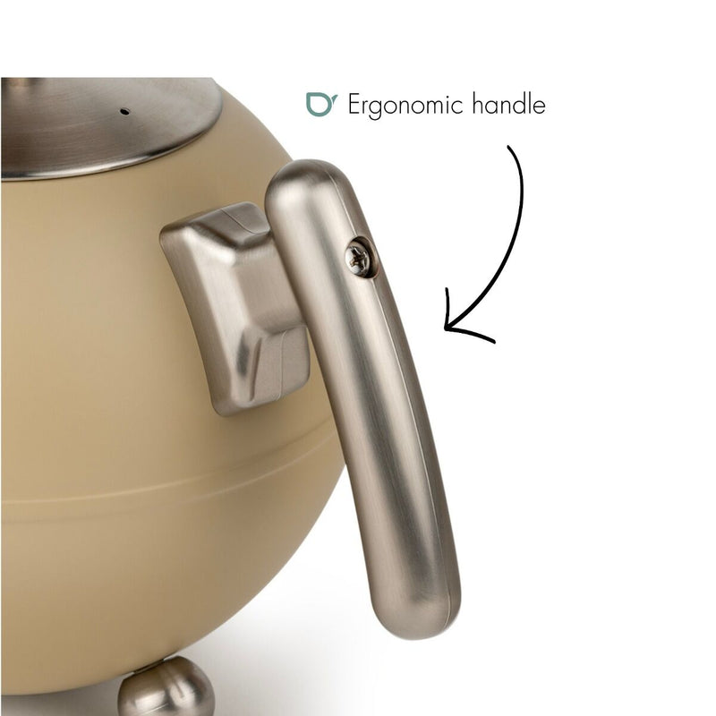 Bredemeijer Duet® Bella Ronde Theepot - Taupe - 1,2 ltr.