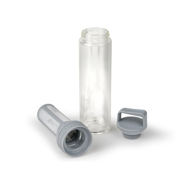 Leopold Vienna Moshi Cold Brew Infuser Bottle - Glas - Grijs - 400 ml