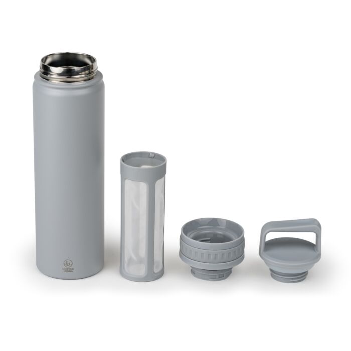 Leopold Vienna Moshi Cold Brew Infuser Bottle - RVS - Grijs - 600 ml