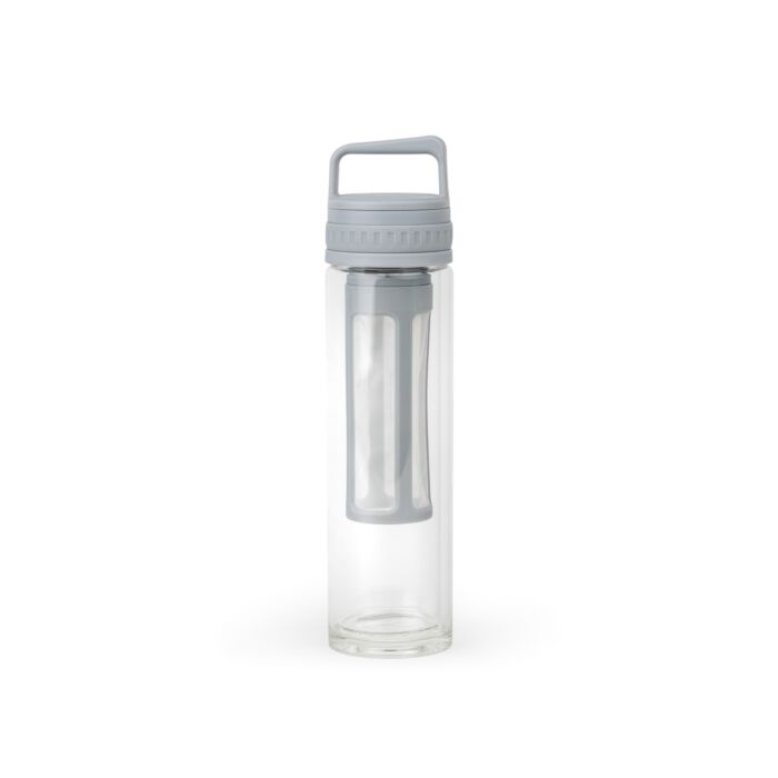 Leopold Vienna Moshi Cold Brew Infuser Bottle - Glas - Grijs - 400 ml