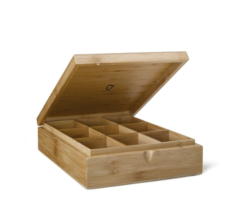 Bredemeijer Theedoos - 9-vaks - Bamboe - 27,1 cm x 22,1 cm