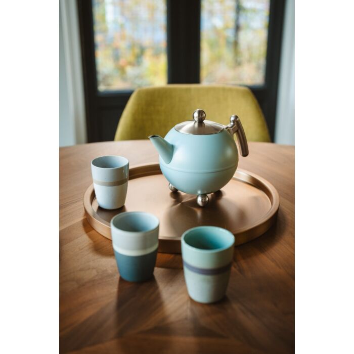 Bredemeijer Duet® Bella Ronde Theepot - Lichtblauw - 1,2 ltr.