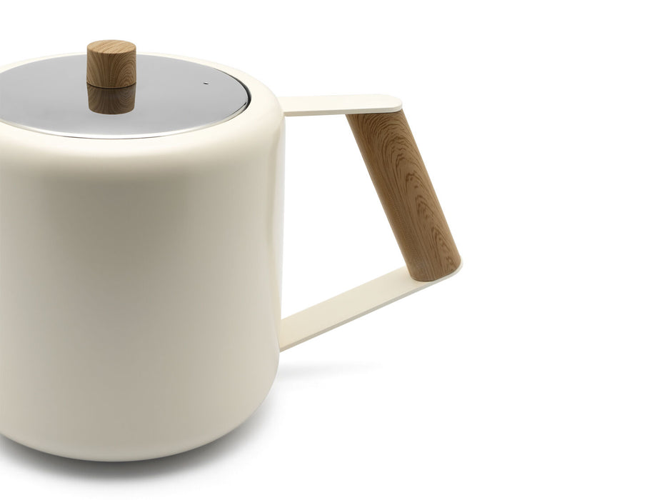 Bredemeijer Duet® Design Boston Theepot - Mat Wit - 1,1 ltr.