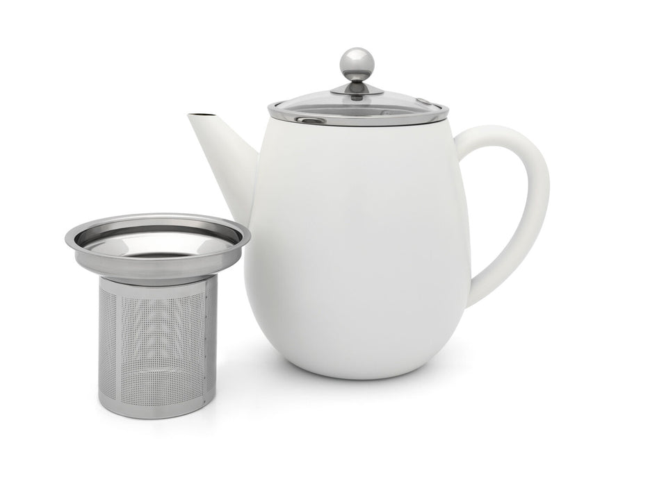 Bredemeijer Duet® Eva Theepot - Wit - 1,1 ltr.