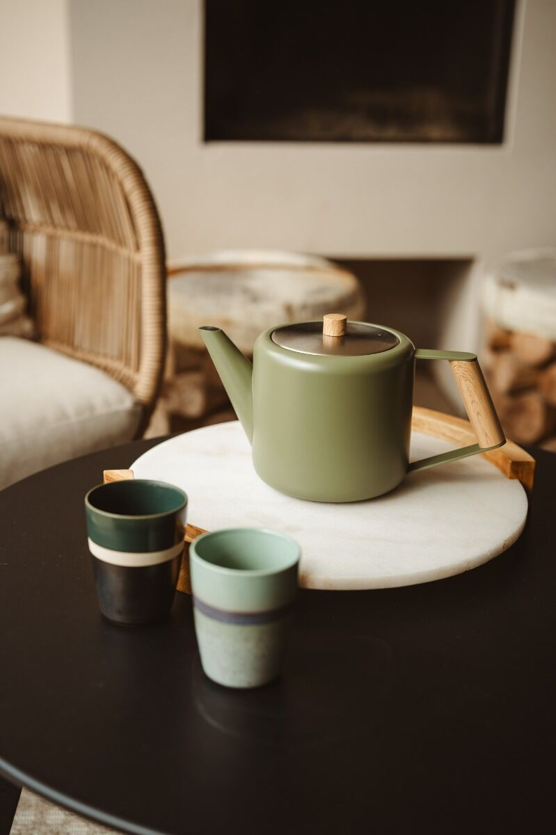 Bredemeijer Duet® Design Boston Theepot - Legergroen - 1,1 ltr.