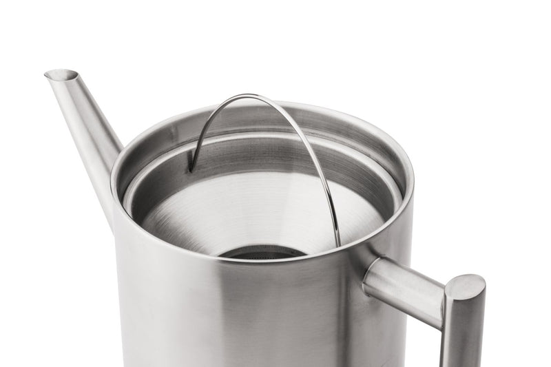 Bredemeijer Minuet® Cylindre Theepot - Mat Zilverkleurig - 1,2 ltr.