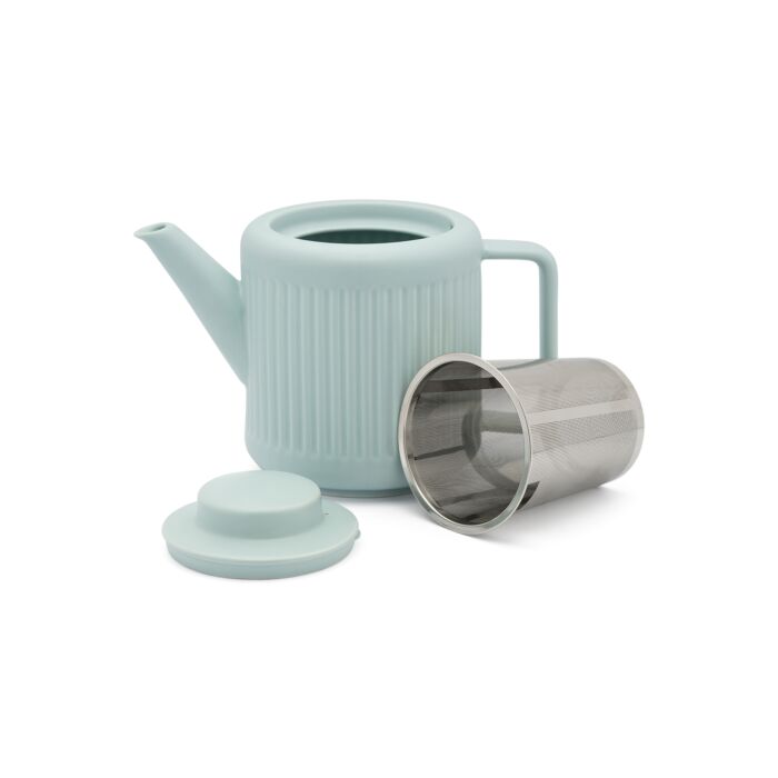 Bredemeijer Skagen Theepot - Porselein - Lichtblauw - 1,2 ltr.