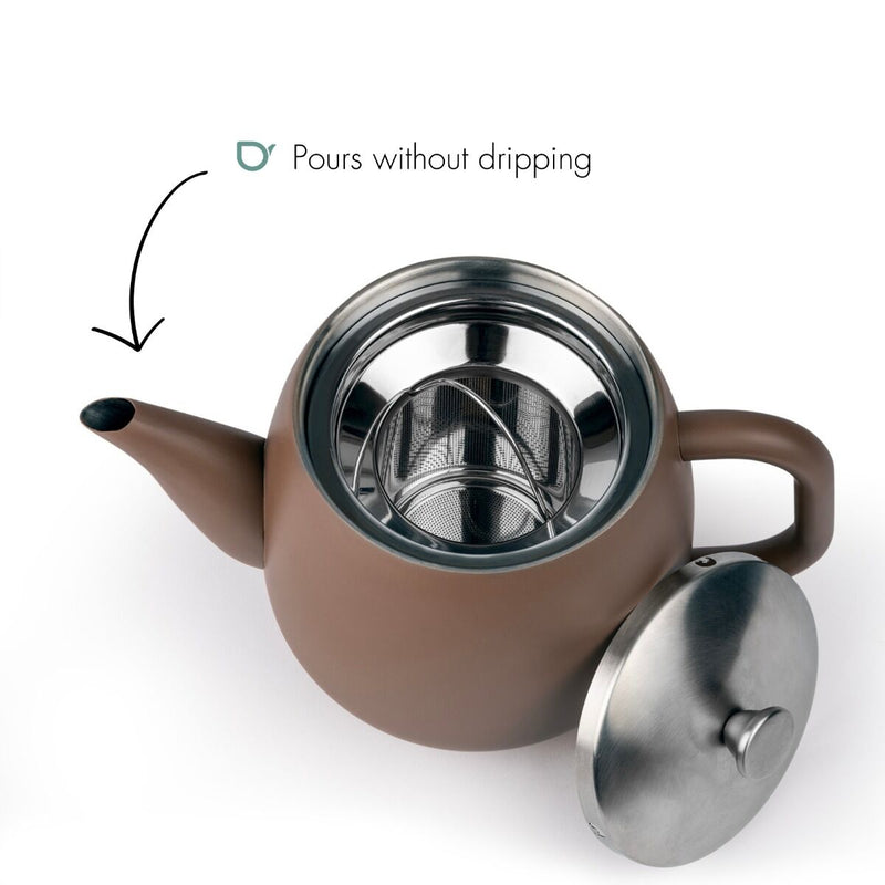 Bredemeijer Vera Theepot - Donkerbruin - 900 ml