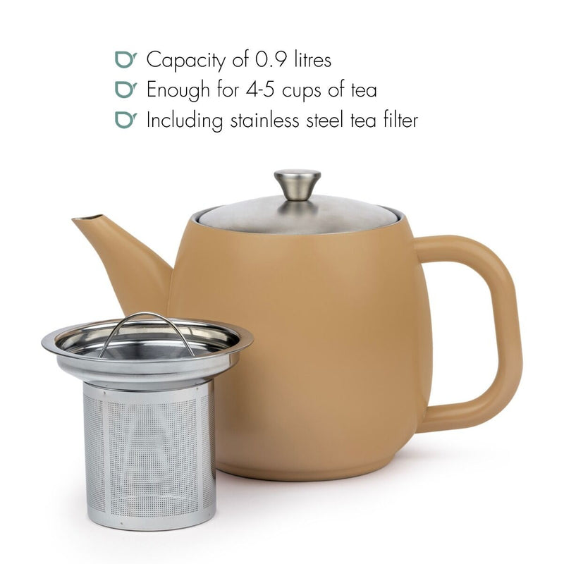 Bredemeijer Vera Theepot - Latte Bruin - 900 ml