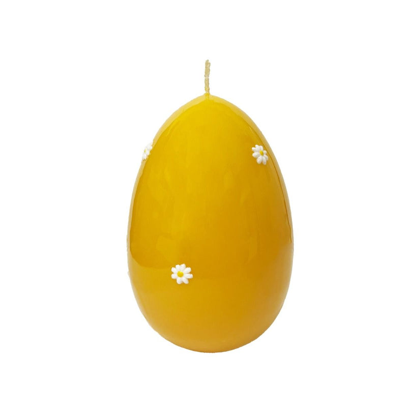 Cereria di Giorgio Eivormige Kaars - Madeliefjes - Geel - 14 cm