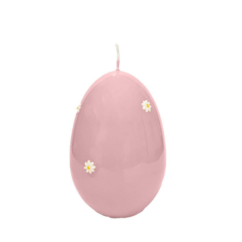 Cereria di Giorgio Eivormige Kaars - Madeliefjes - Roze - 14 cm