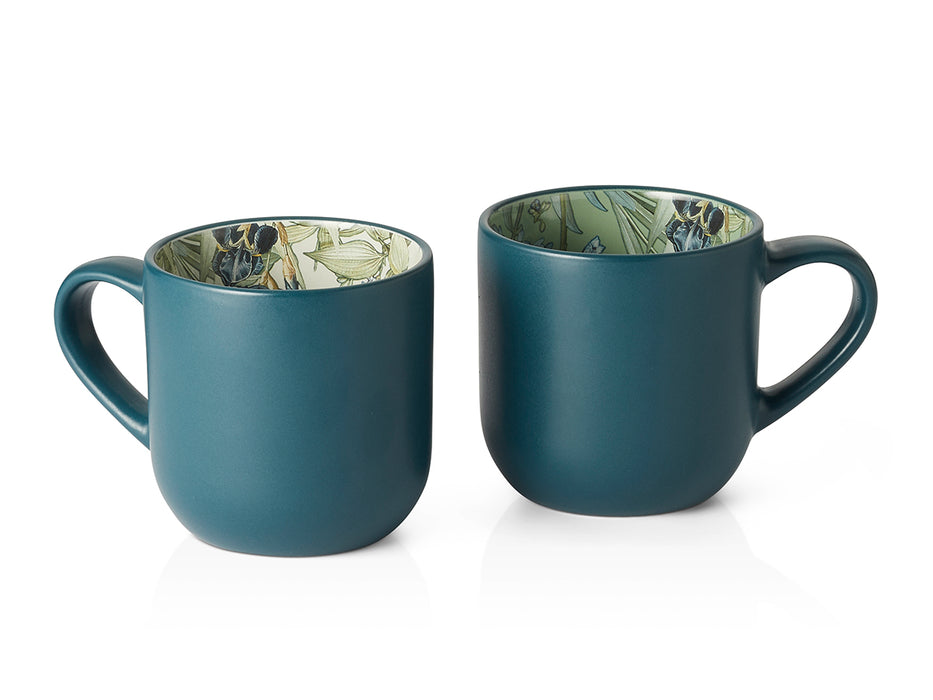 ChaCult Blue Garden Beker - New Bone China - 400 ml