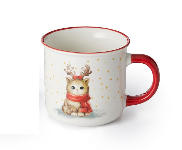 ChaCult Christmas Cats Beker - New Bone China - 350 ml