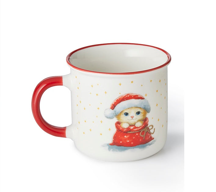 ChaCult Christmas Cats Beker - New Bone China - 350 ml
