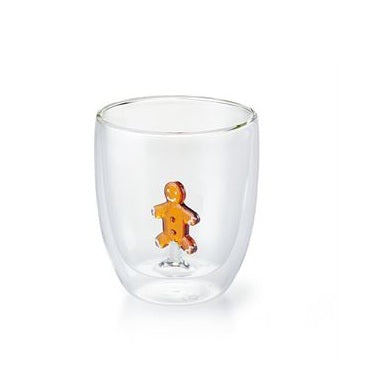 ChaCult Gingerbread Man Dubbelwandig Theeglas - 400 ml