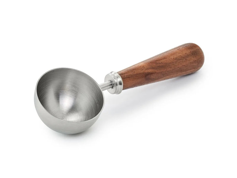 ChaCult Alvaro Koffiemaatlepel - Zilverkleurig - RVS/Hout - 9 gram
