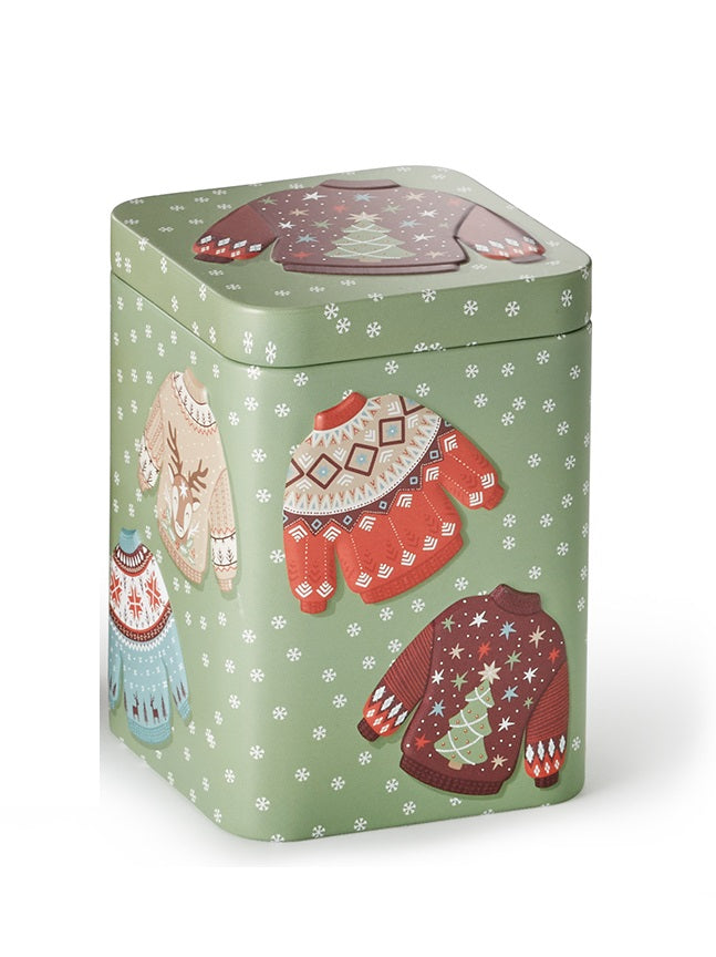 ChaCult Cozy Sweater Theeblik - Groen - Metaal - 100 gram