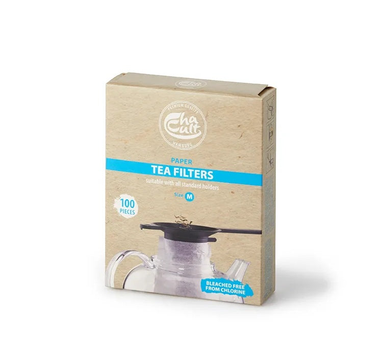 ChaCult Theefilter Zakjes - Maat M - Papier - 100 stuks - 12,4 cm x 9,7 cm