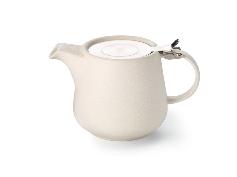 ChaCult Bene Theepot met Zeef - Wit - Aardewerk/RVS - 500 ml