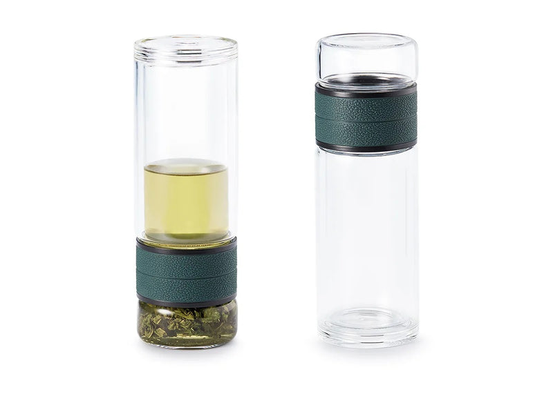 ChaCult To Go Fles Henrik - Glas/RVS - 250 ml