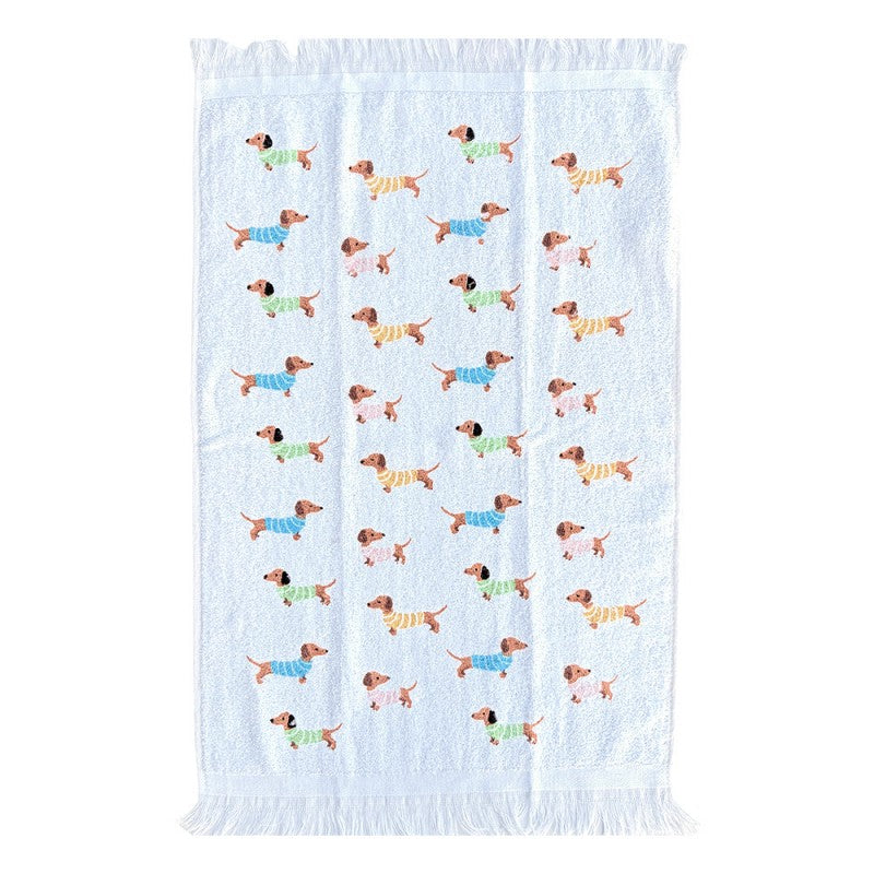 Clayre & Eef Gastendoekje - Teckel - 100% Katoen -  40 cm x 66 cm