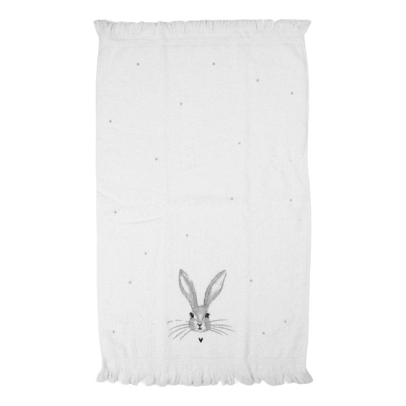 Clayre & Eef Gastendoekje - Konijn - 100% Katoen -  40 cm x 66 cm