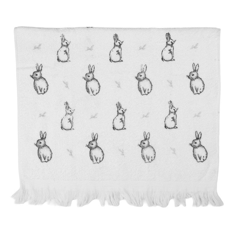 Clayre & Eef Gastendoekje - Konijntjes - 100% Katoen -  40 cm x 66 cm