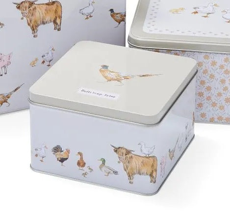 Cooksmart Buttercup Farm Blik - Metaal -  15 cm x 15 cm x 9,5 cm