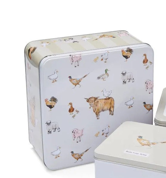 Cooksmart Buttercup Farm Blik - Metaal -  23 cm x 23 cm x 11,7 cm