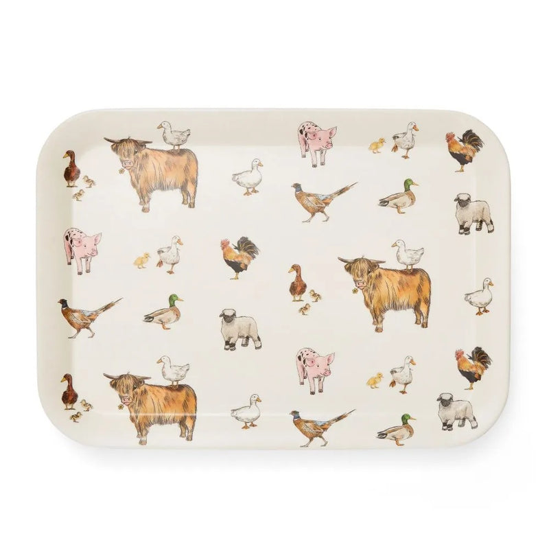 Cooksmart Buttercup Farm Dienblad - Bamboe - 38,5 cm x 28,5 cm