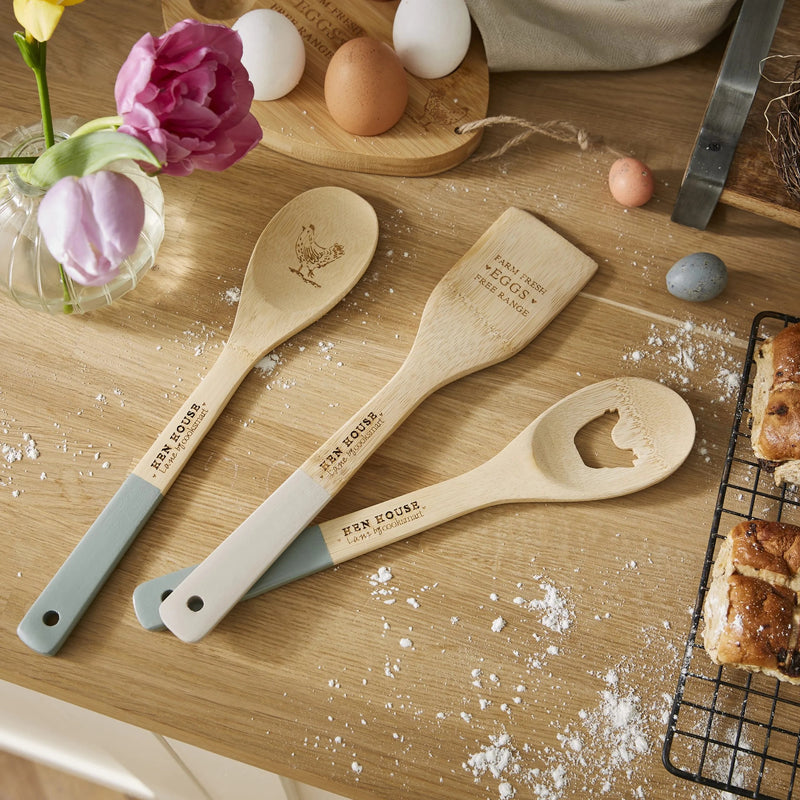 Cooksmart Hen House Lane Keukengerei - 3 delig - Bamboe