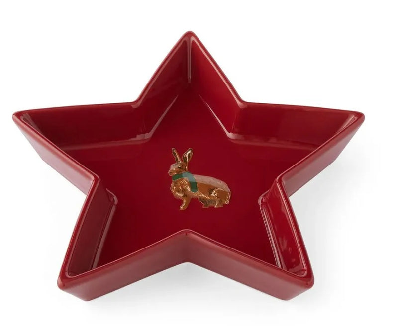 Cooksmart Heritage Hare Schaaltje - Rood - Aardewerk - 18 cm x 18 cm x 4 cm